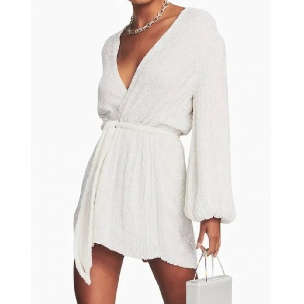 Retrofete Gabrielle Sequin Wrap Dress